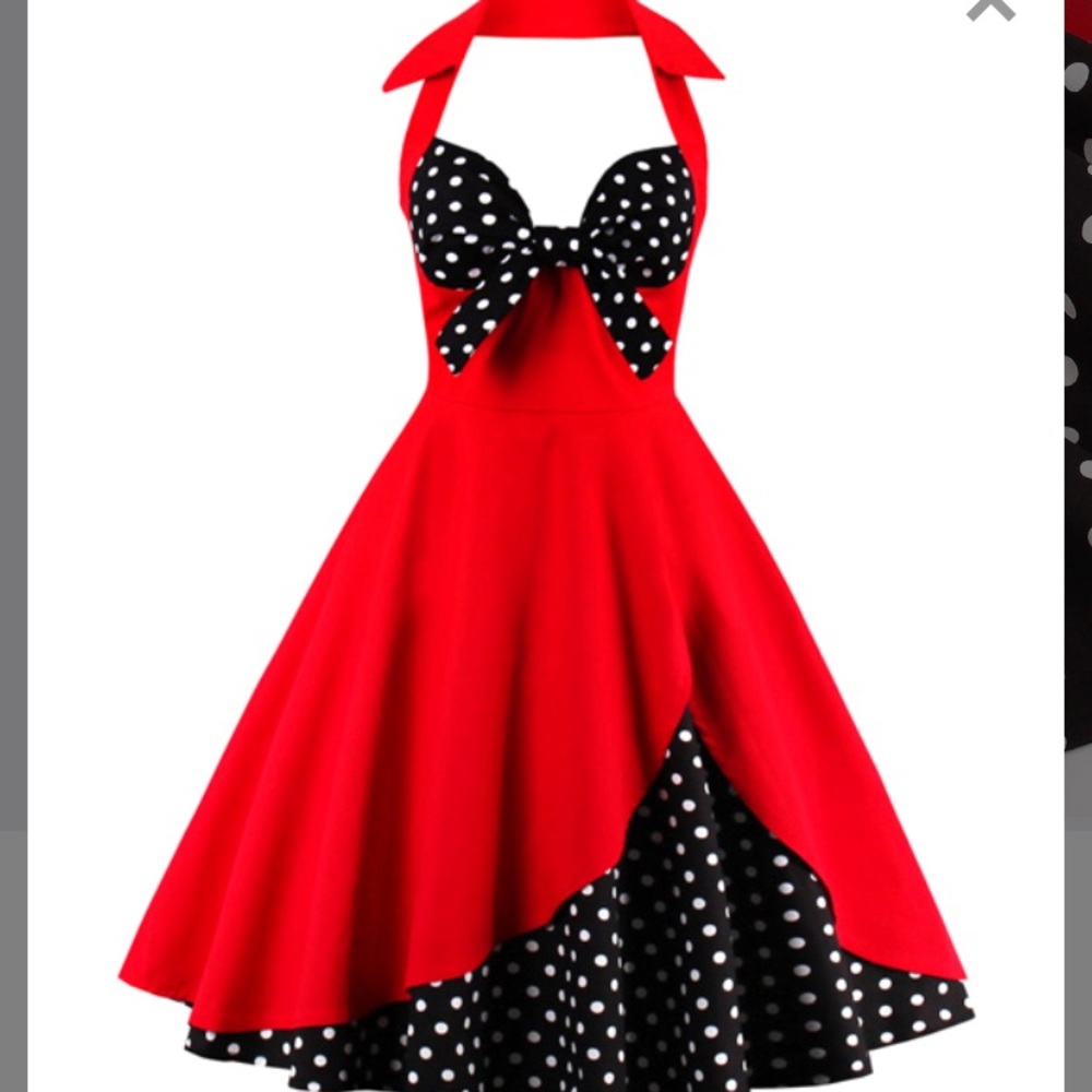 Gorgeous Pinup Style Halter Dress